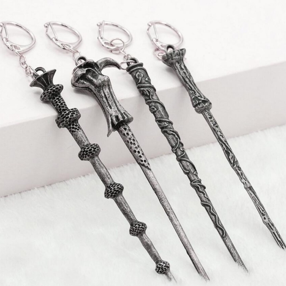 COPY - Harry potter wands keychains